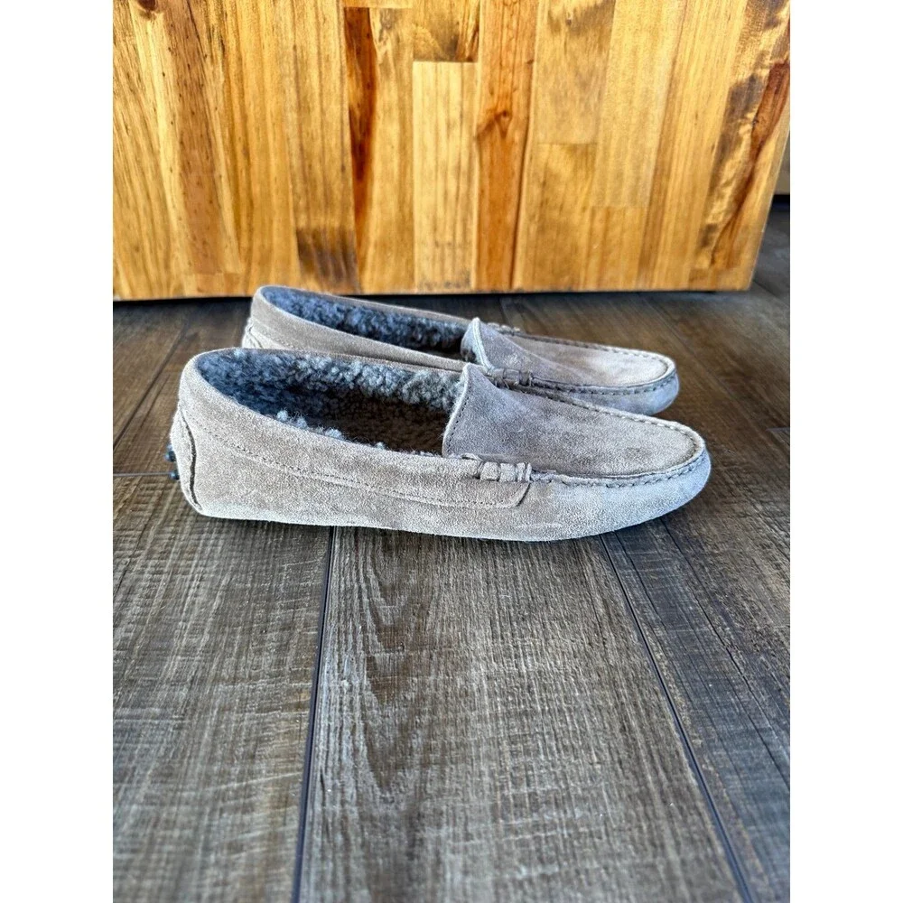 Women’s M.GEMI The Felize Shearling Moccasin Sz. 38 Mushroom